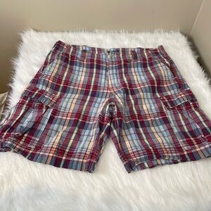 Polo Jeans Company Plaid Men's Cargo Shorts - 38
